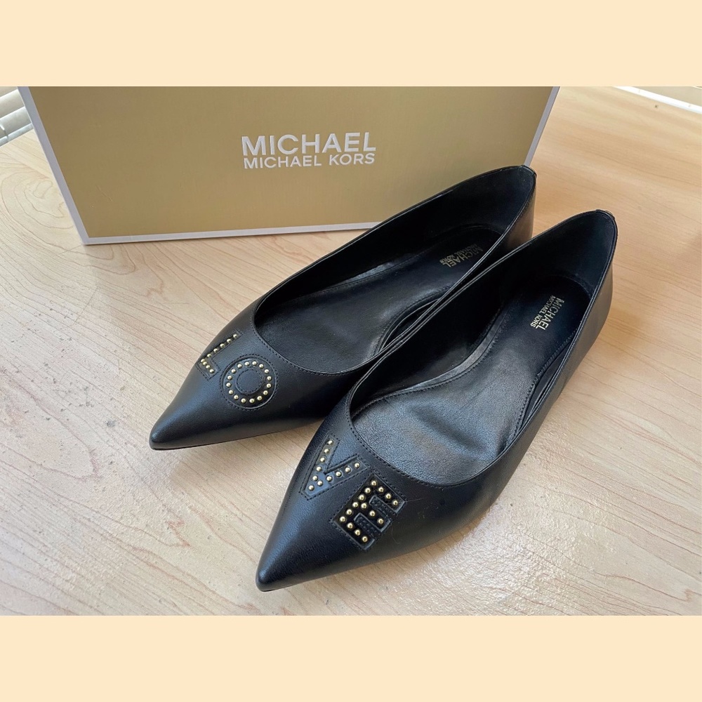 NIB Michael Kors Sia Love Flats 10M